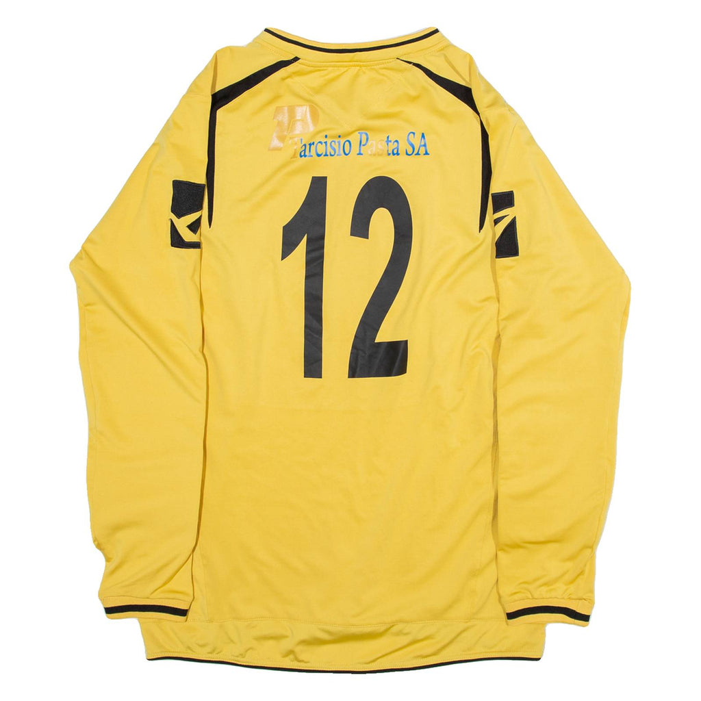 LEGEA Mens Jersey Yellow Long Sleeve V-Neck L