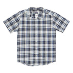 PATAGONIA Mens Blue Plaid Cotton Blend Shirt M Casual Summer Everyday