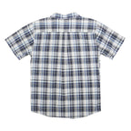 PATAGONIA Mens Blue Plaid Cotton Blend Shirt M Casual Summer Everyday
