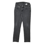 LEVI'S Womens Slim Black Denim Slim Jeans Cotton Blend W26 L26 Classic Fit