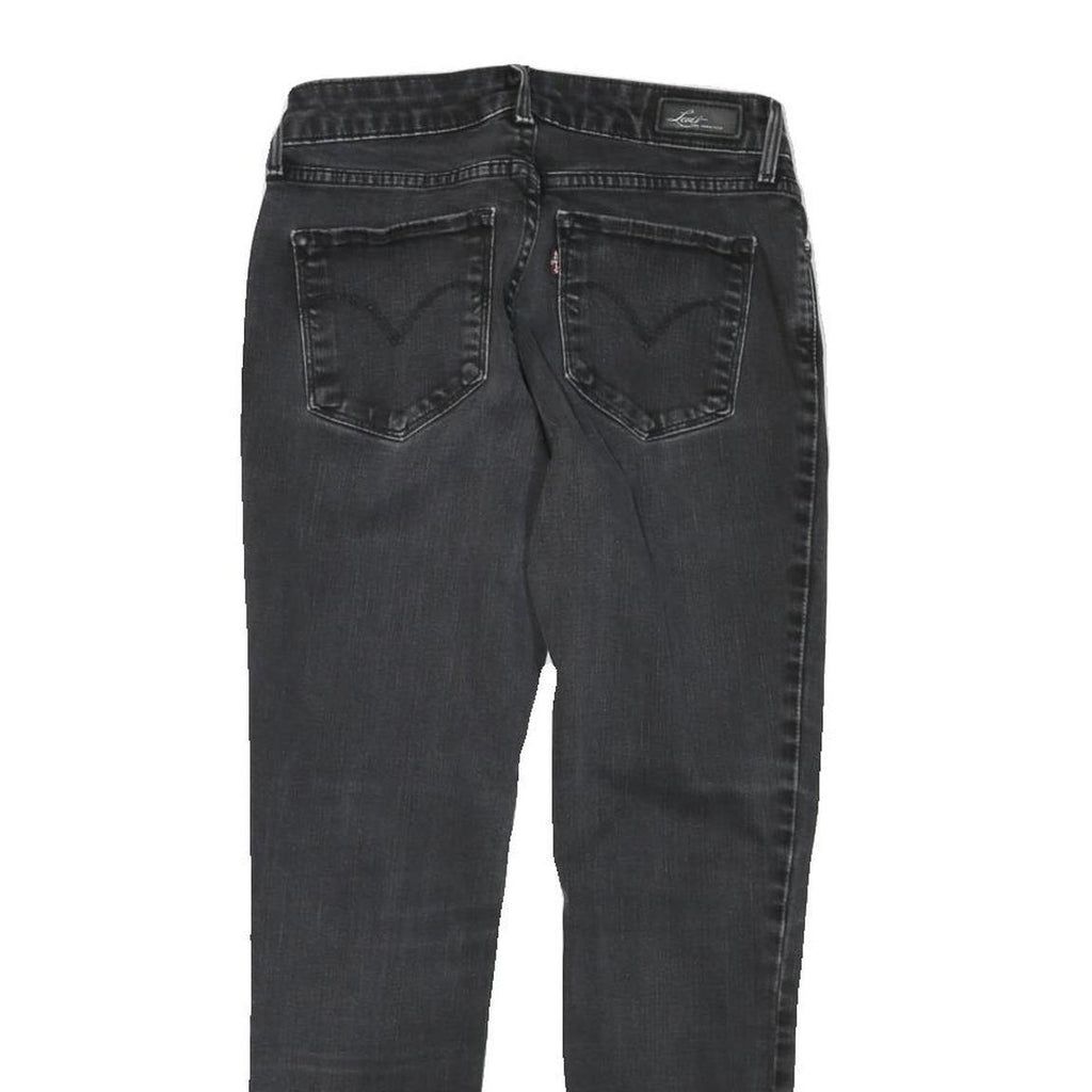 LEVI'S Womens Slim Black Denim Slim Jeans Cotton Blend W26 L26 Classic Fit