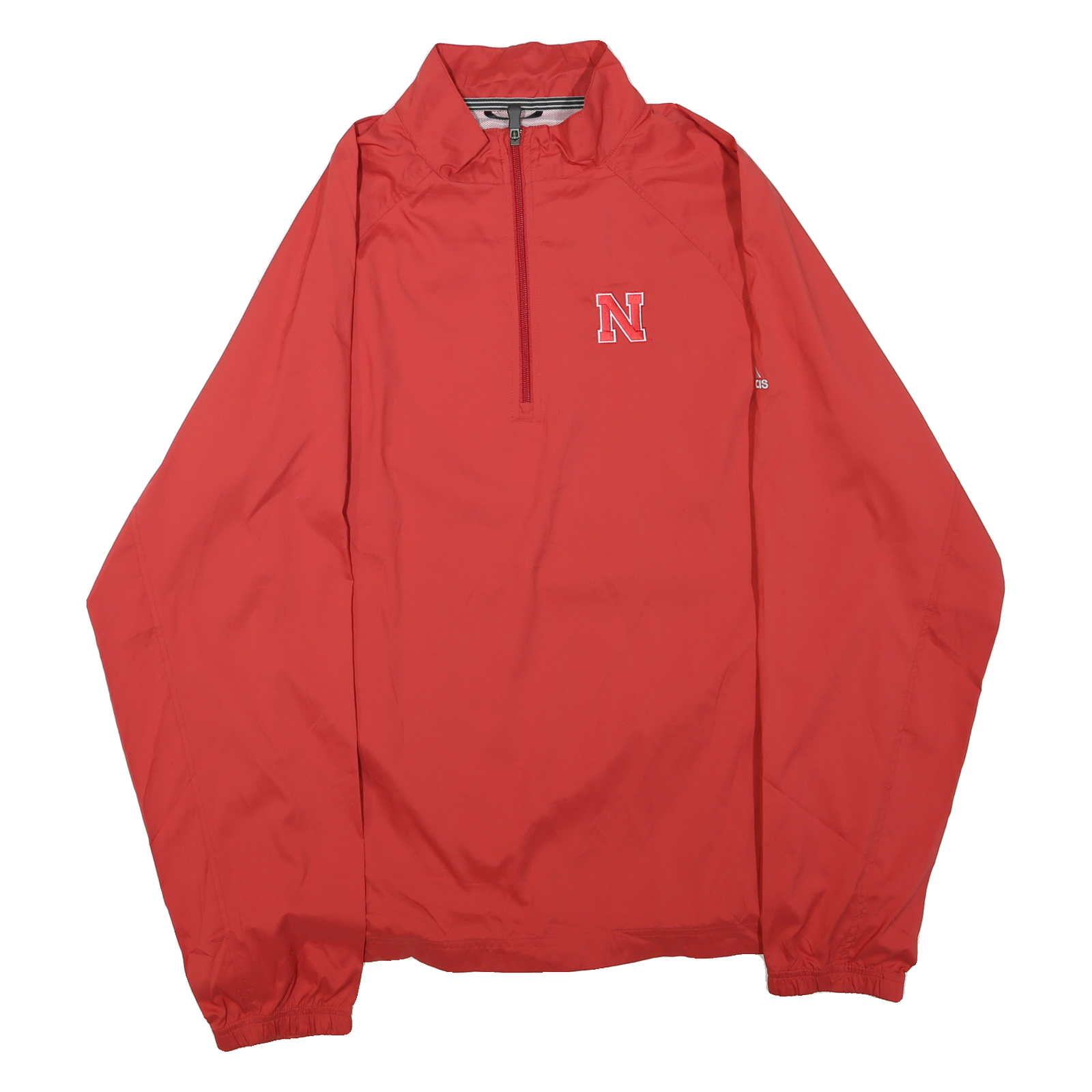 ADIDAS Mens Red XL Polyester Blend Jacket Zip Climacool Casual Lightweight