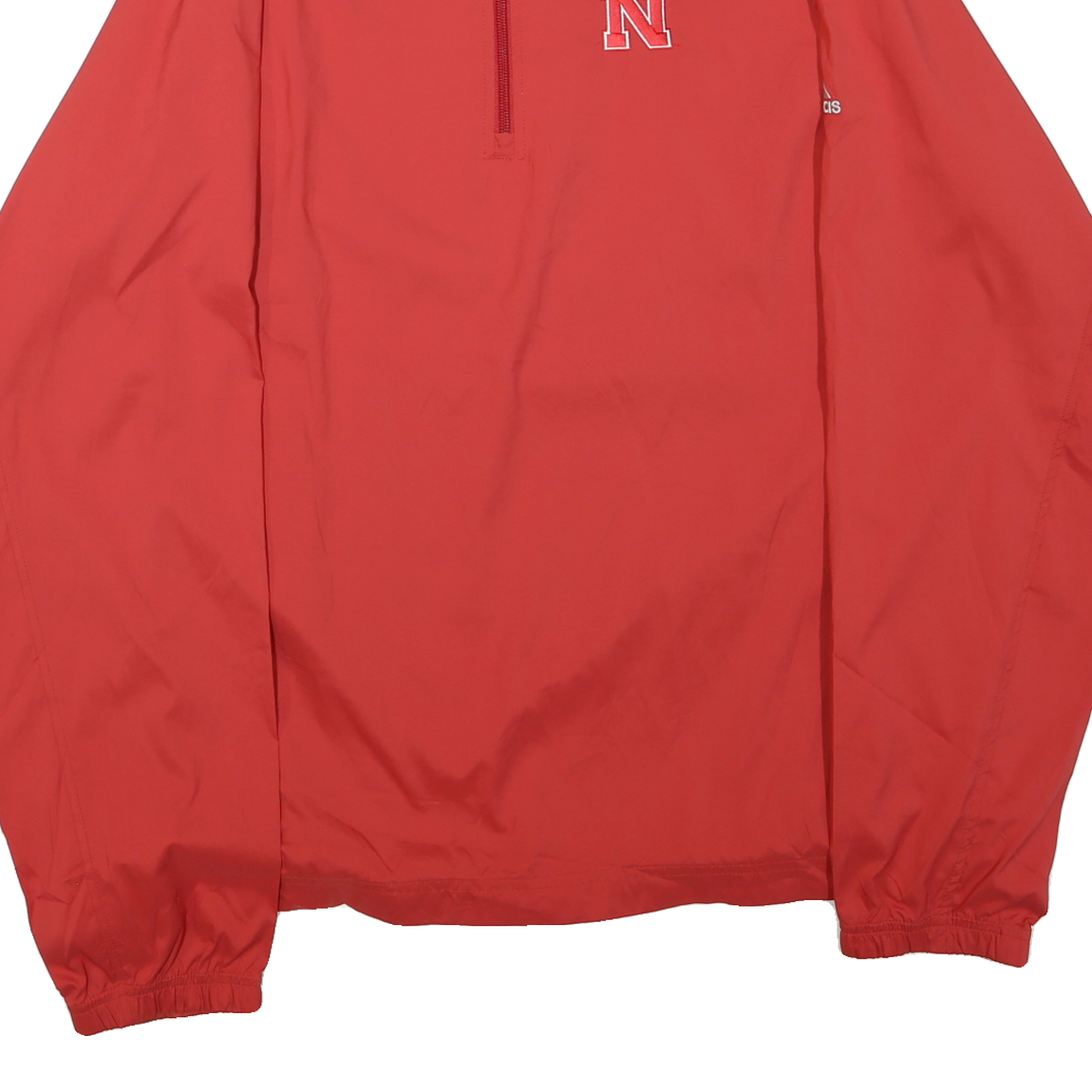 ADIDAS Mens Red XL Polyester Blend Jacket Zip Climacool Casual Lightweight