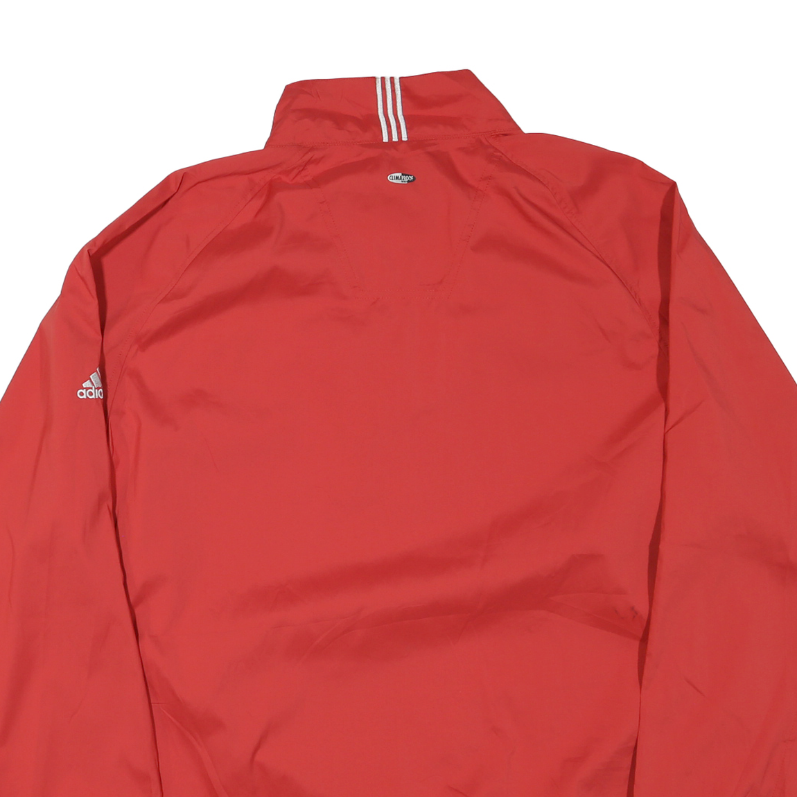 ADIDAS Mens Red XL Polyester Blend Jacket Zip Climacool Casual Lightweight
