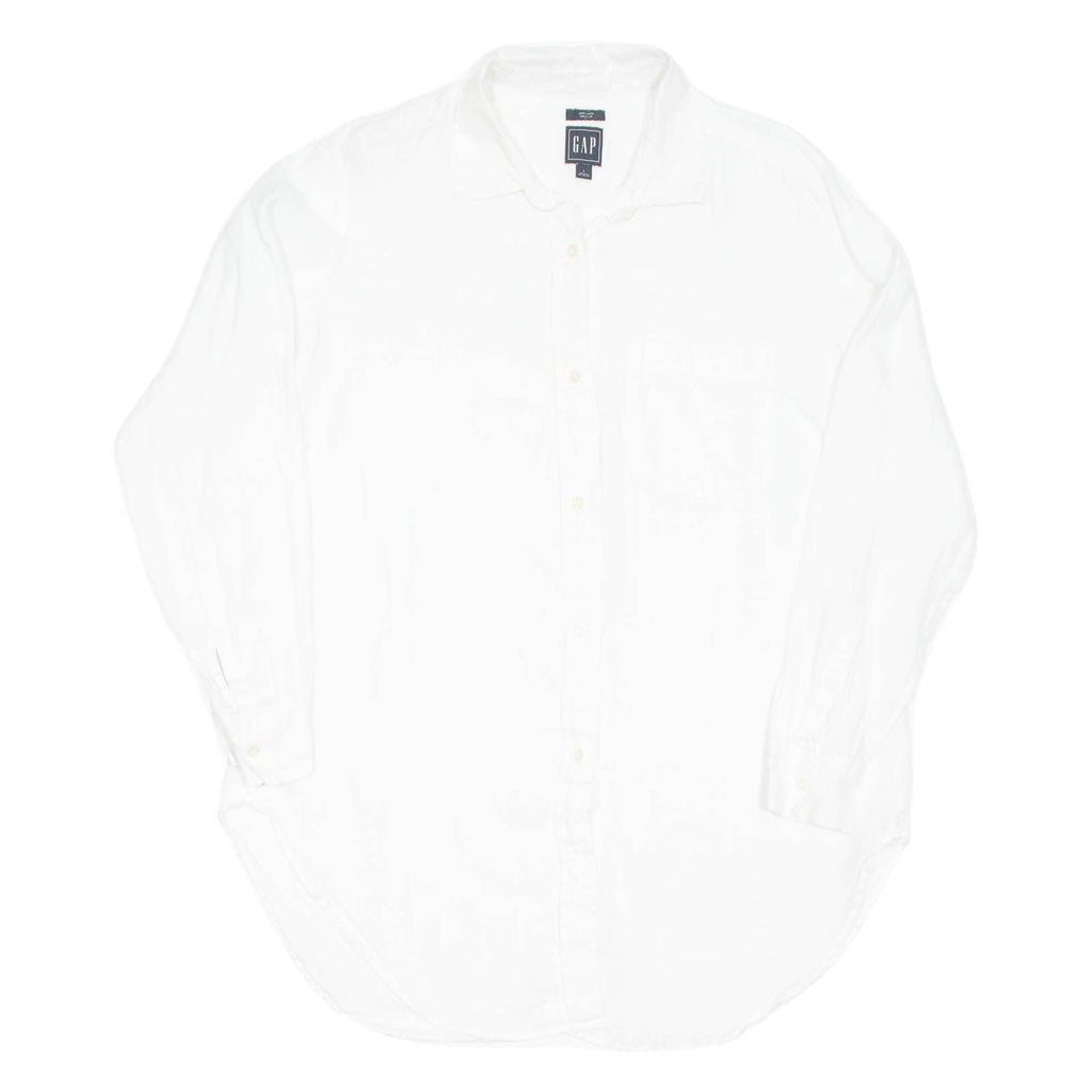 GAP Womens Blouse White Long Sleeve S