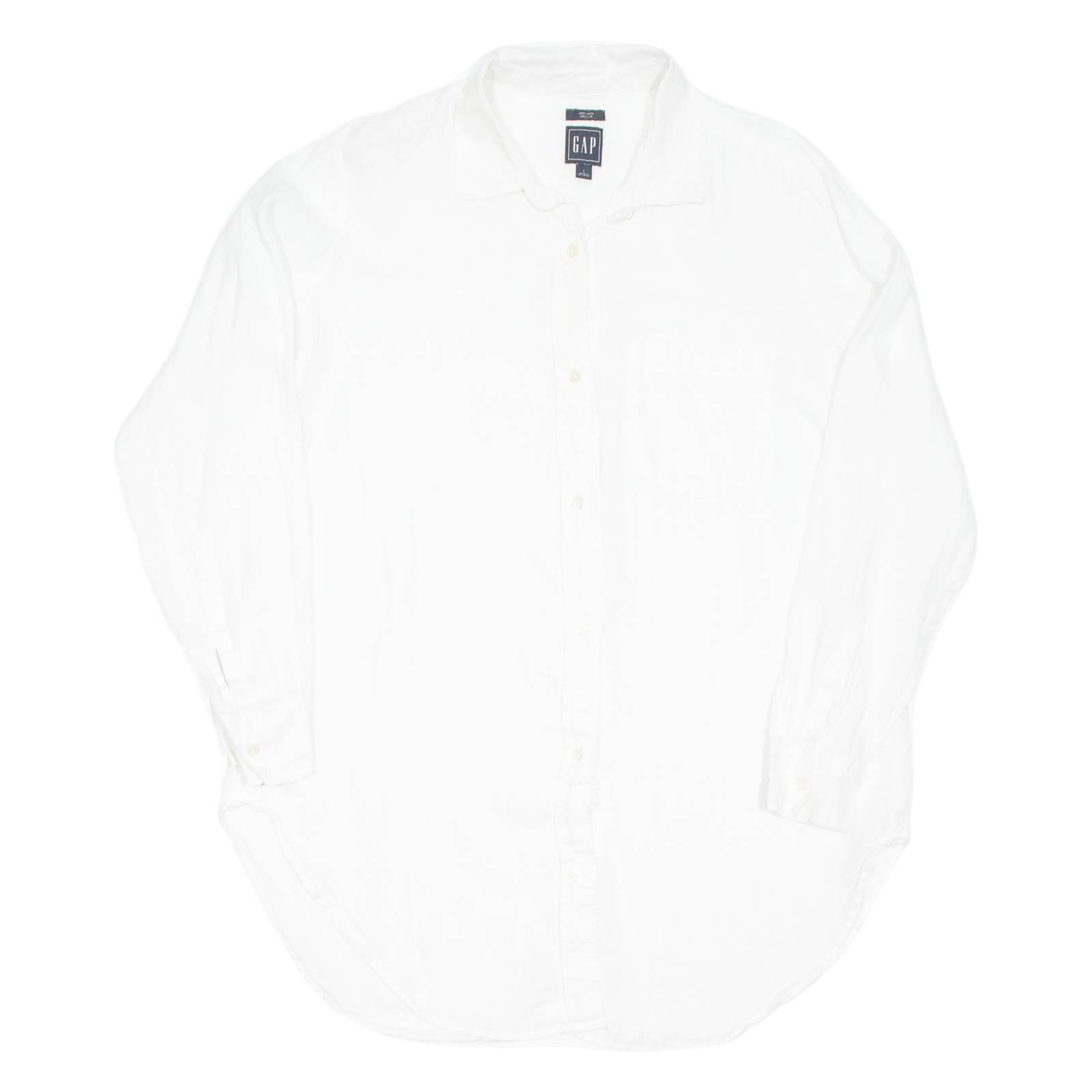 GAP Womens Blouse White Long Sleeve S