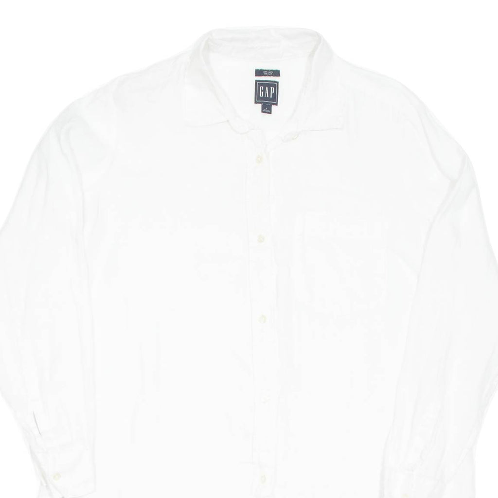 GAP Womens Blouse White Long Sleeve S