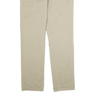TOMMY HILFIGER Mens Cotton Beige Regular Fit Straight Trousers W34 L34 Casual