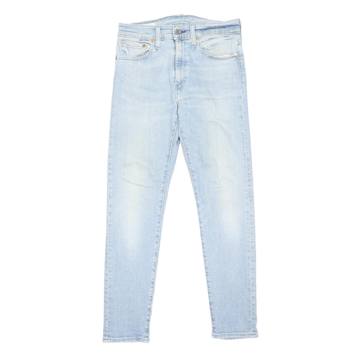 LEVI'S 512 Big E Womens Jeans Light Blue Regular Skinny Denim Stone Wash W29 L28