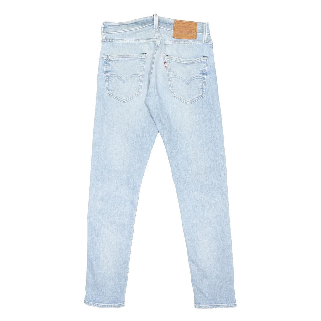 LEVI'S 512 Big E Womens Jeans Light Blue Regular Skinny Denim Stone Wash W29 L28