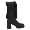 CHARLES & KEITH Womens Black Synthetic High Platform Boots UK 6 Stylish Elegant