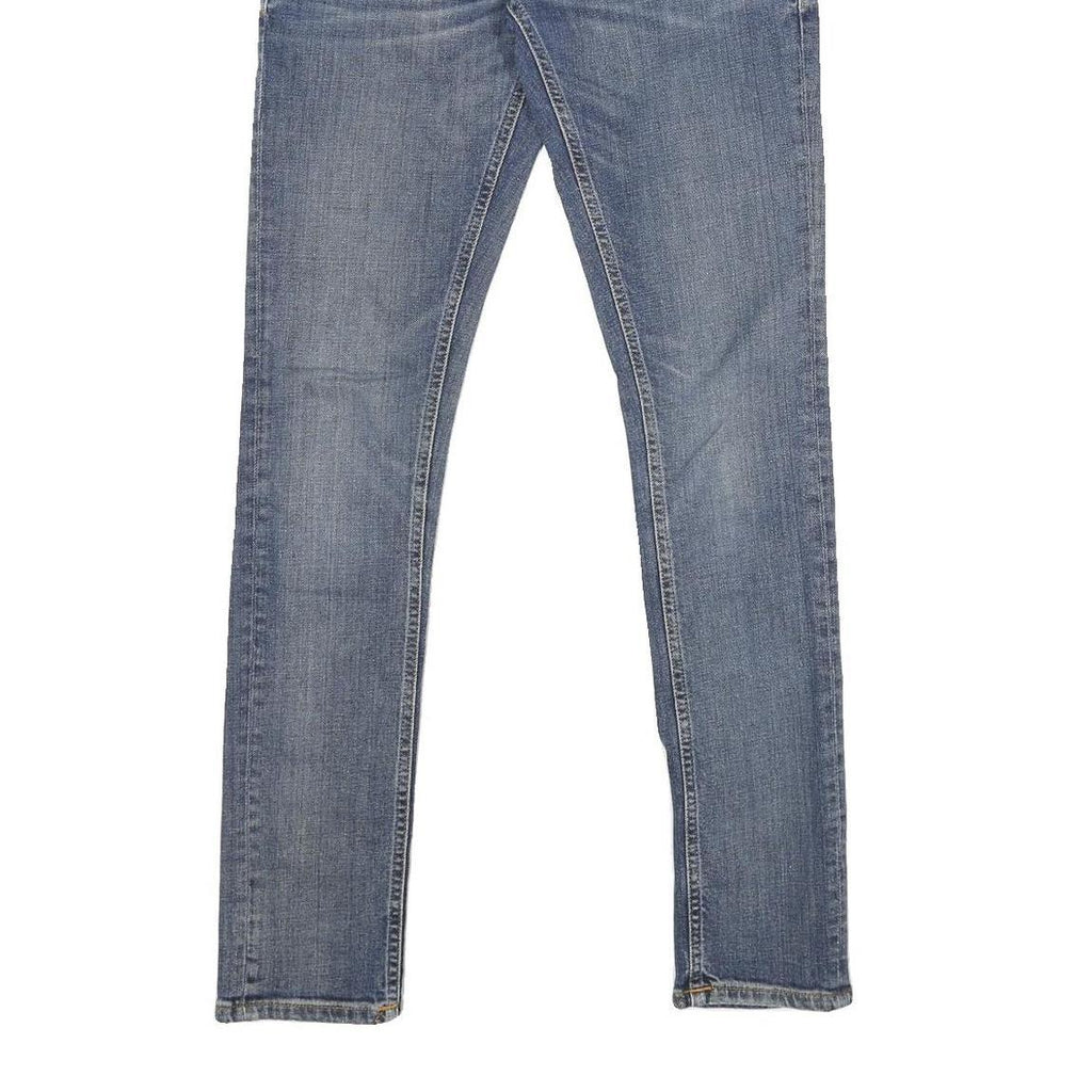 Womens Blue Regular Fit Skinny Denim Medium Wash Jeans W29 L31 Classic Cotton