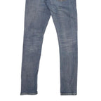 Womens Blue Regular Fit Skinny Denim Medium Wash Jeans W29 L31 Classic Cotton