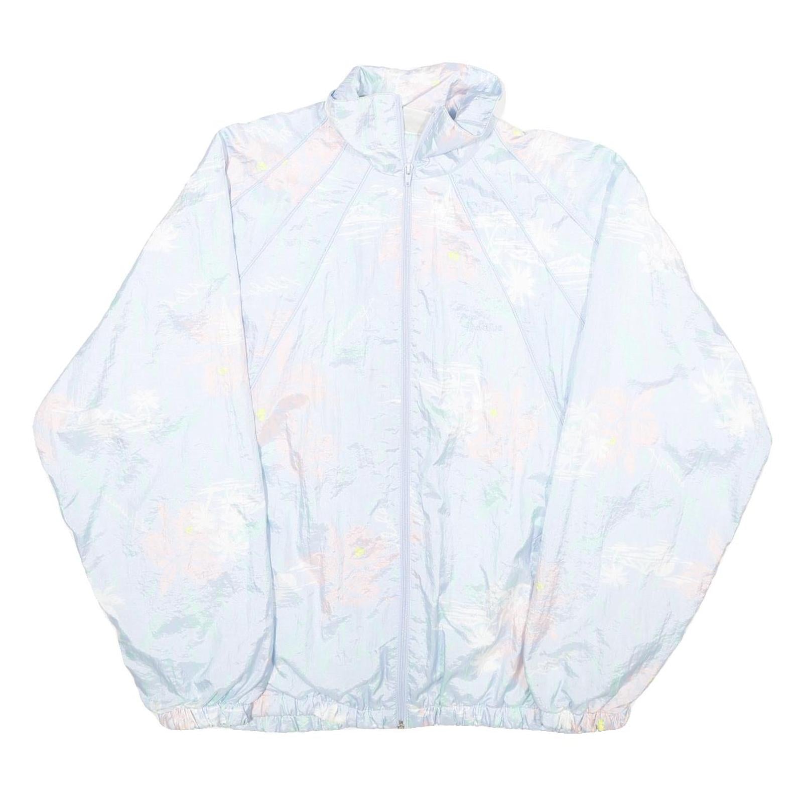 ACTIVE Womens Blue Nylon Zip Jacket L Lightweight Casual Outdoor