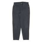 TEDDYS Womens Regular Fit Black Denim Jeans W30 L30 Classic Cotton Blend Zip