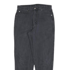 TEDDYS Womens Regular Fit Black Denim Jeans W30 L30 Classic Cotton Blend Zip