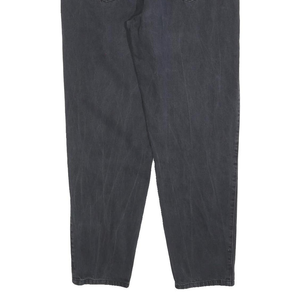 TEDDYS Womens Regular Fit Black Denim Jeans W30 L30 Classic Cotton Blend Zip