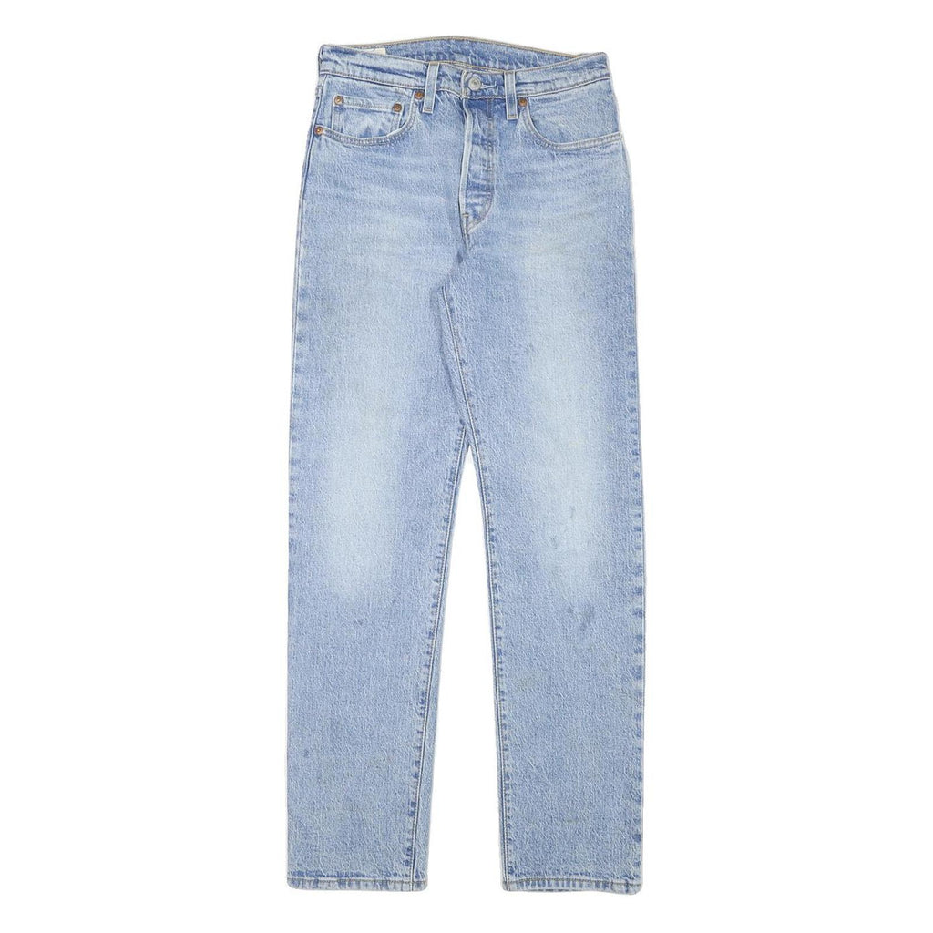 LEVI'S 501 Womens Jeans Blue Regular Straight Denim Light W26 L29 Classic Fit