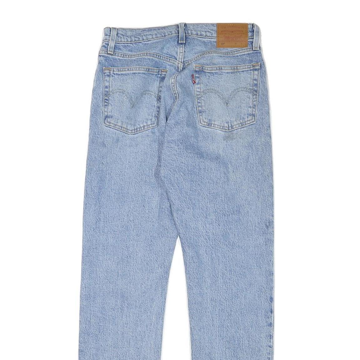 LEVI'S 501 Womens Jeans Blue Regular Straight Denim Light W26 L29 Classic Fit