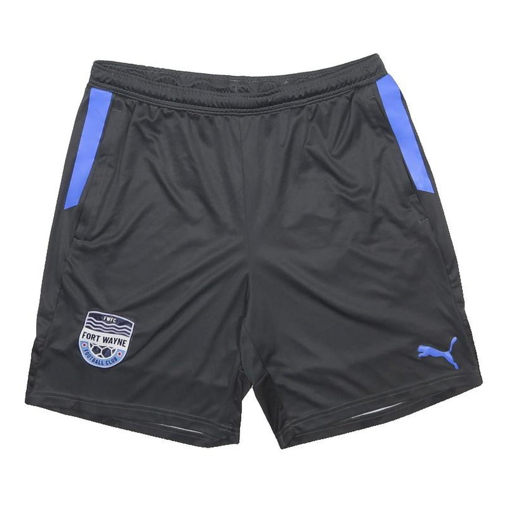 PUMA Mens Black & Blue Fort Wayne Football Club Sports Casual Shorts L W30