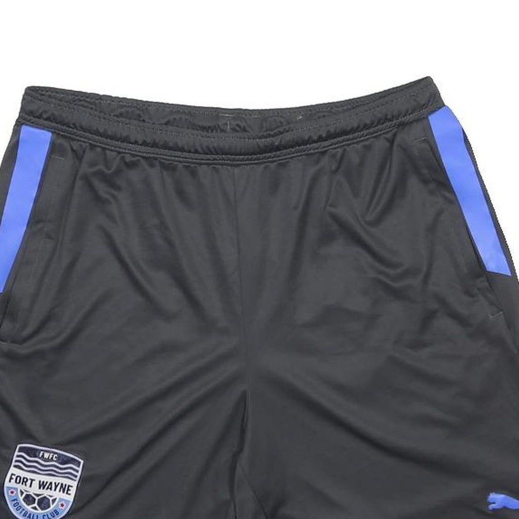 PUMA Mens Black & Blue Fort Wayne Football Club Sports Casual Shorts L W30