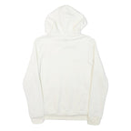 PUMA Womens White Hoodie S Cotton Blend Pullover Drawstring Pocket