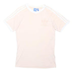 ADIDAS ORIGINALS Mens Cream & White Modern T-Shirt S Short Sleeve Crew Neck