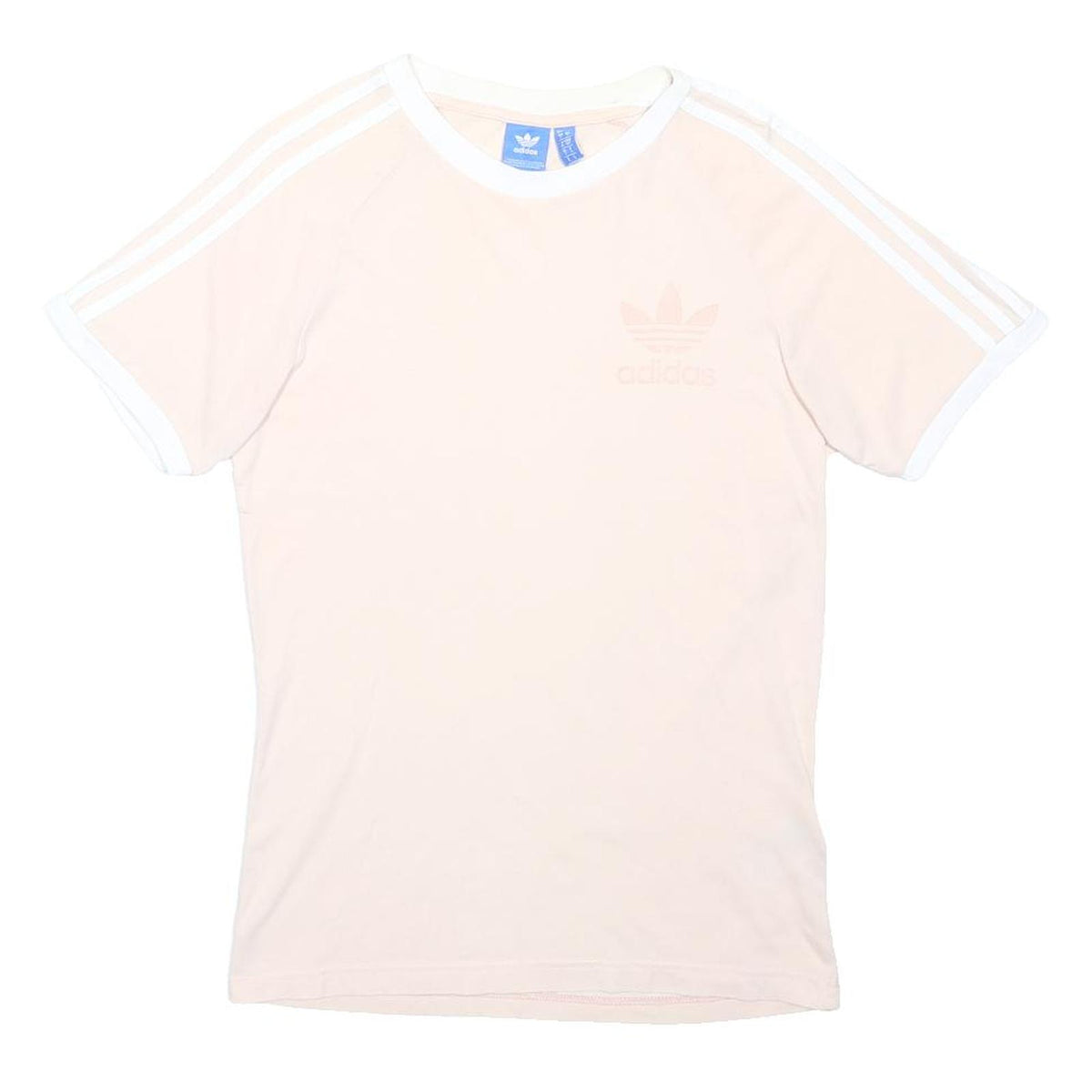 ADIDAS ORIGINALS Mens Cream & White Modern T-Shirt S Short Sleeve Crew Neck