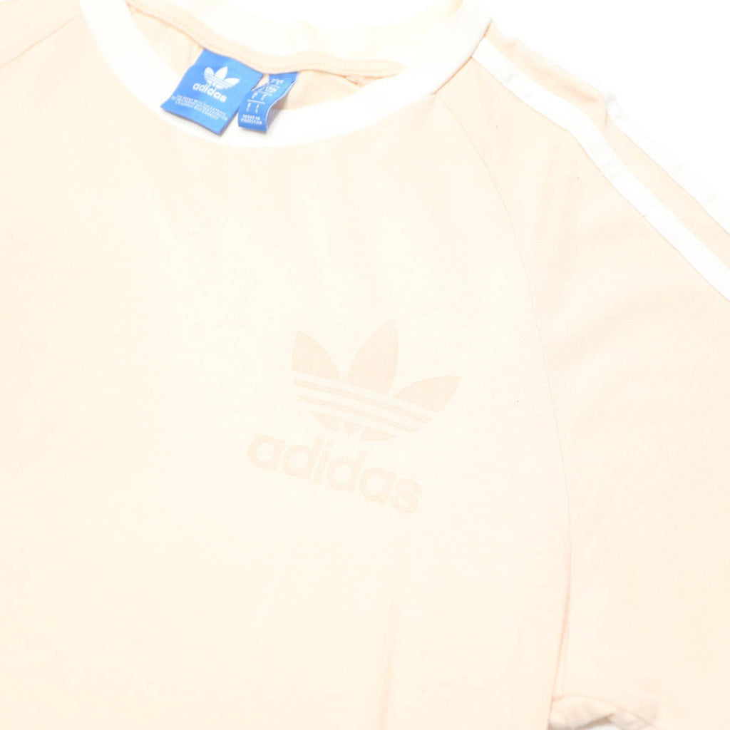 ADIDAS ORIGINALS Mens Cream & White Modern T-Shirt S Short Sleeve Crew Neck