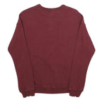 AMERICA TODAY Mens Maroon USA Crew Neck S Cotton Sweatshirt Pullover Casual