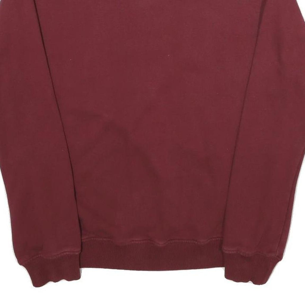 AMERICA TODAY Mens Maroon USA Crew Neck S Cotton Sweatshirt Pullover Casual