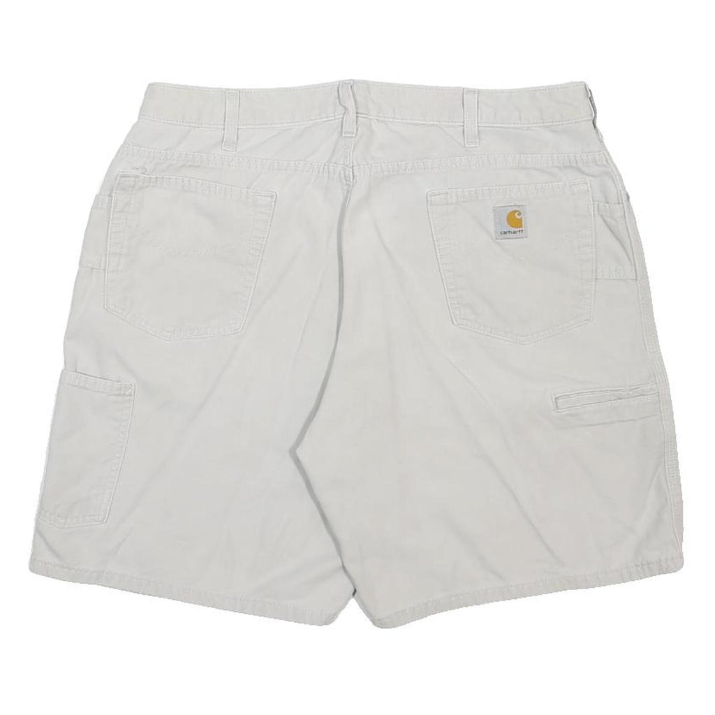 CARHARTT Womens Cotton Beige Casual Shorts L W34 Workwear Pockets