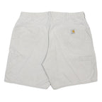 CARHARTT Womens Cotton Beige Casual Shorts L W34 Workwear Pockets