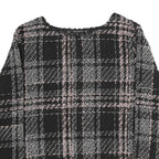 ZARA Mens Black & Pink Patterned Cotton Jumper Crew Neck Basic Knit L Stylish