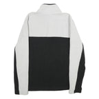 FILA Mens White & Black Colourblock Plain Crew Neck Basic Knit M Polyester