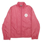 NIKE Womens Pink Lightweight Zip Jacket L Polyester Clima-Fit Sportswear