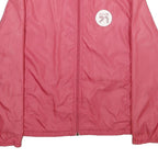 NIKE Womens Pink Lightweight Zip Jacket L Polyester Clima-Fit Sportswear