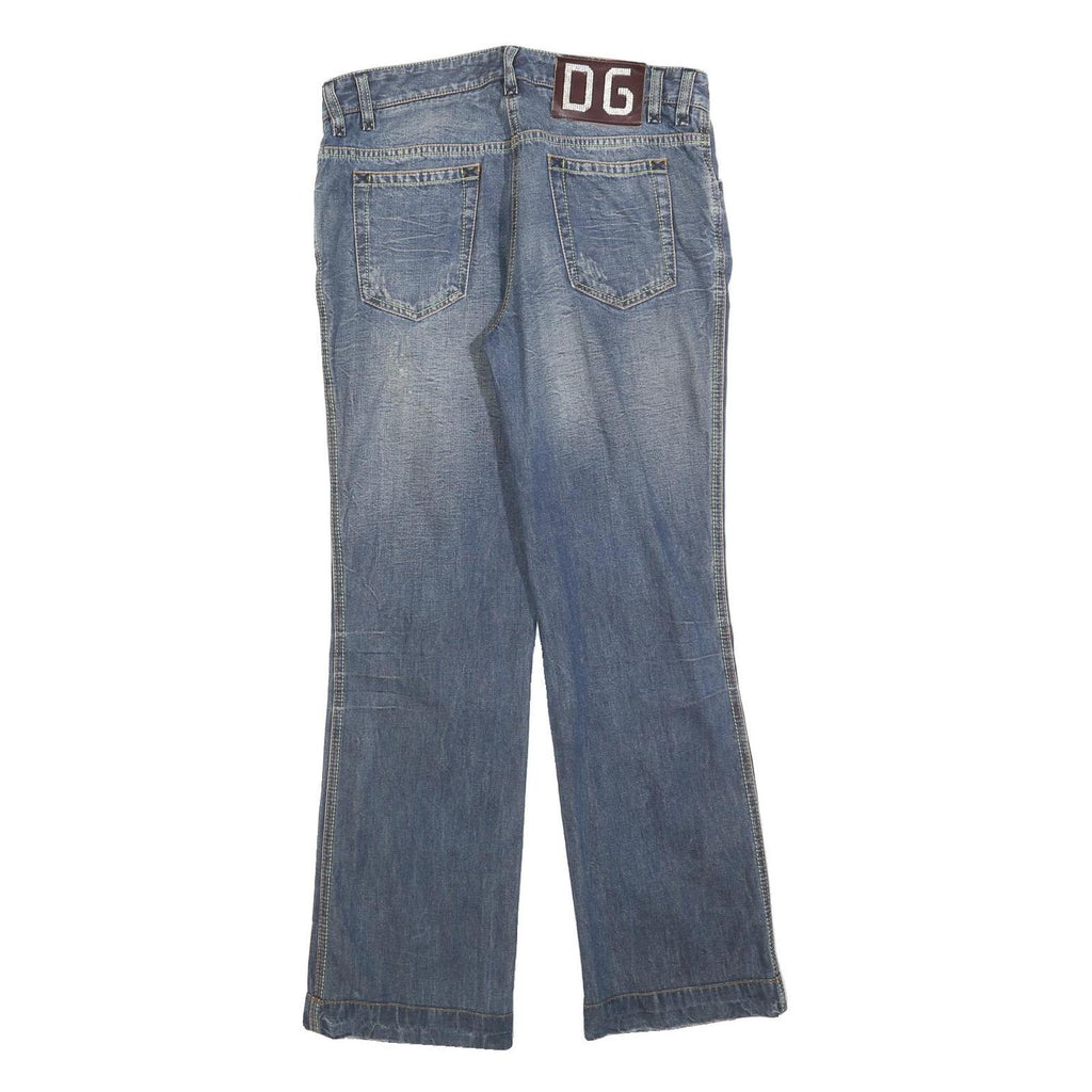 DOLCE & GABBANA Womens Regular Fit Blue Denim Rinse Wash Jeans W32 L30
