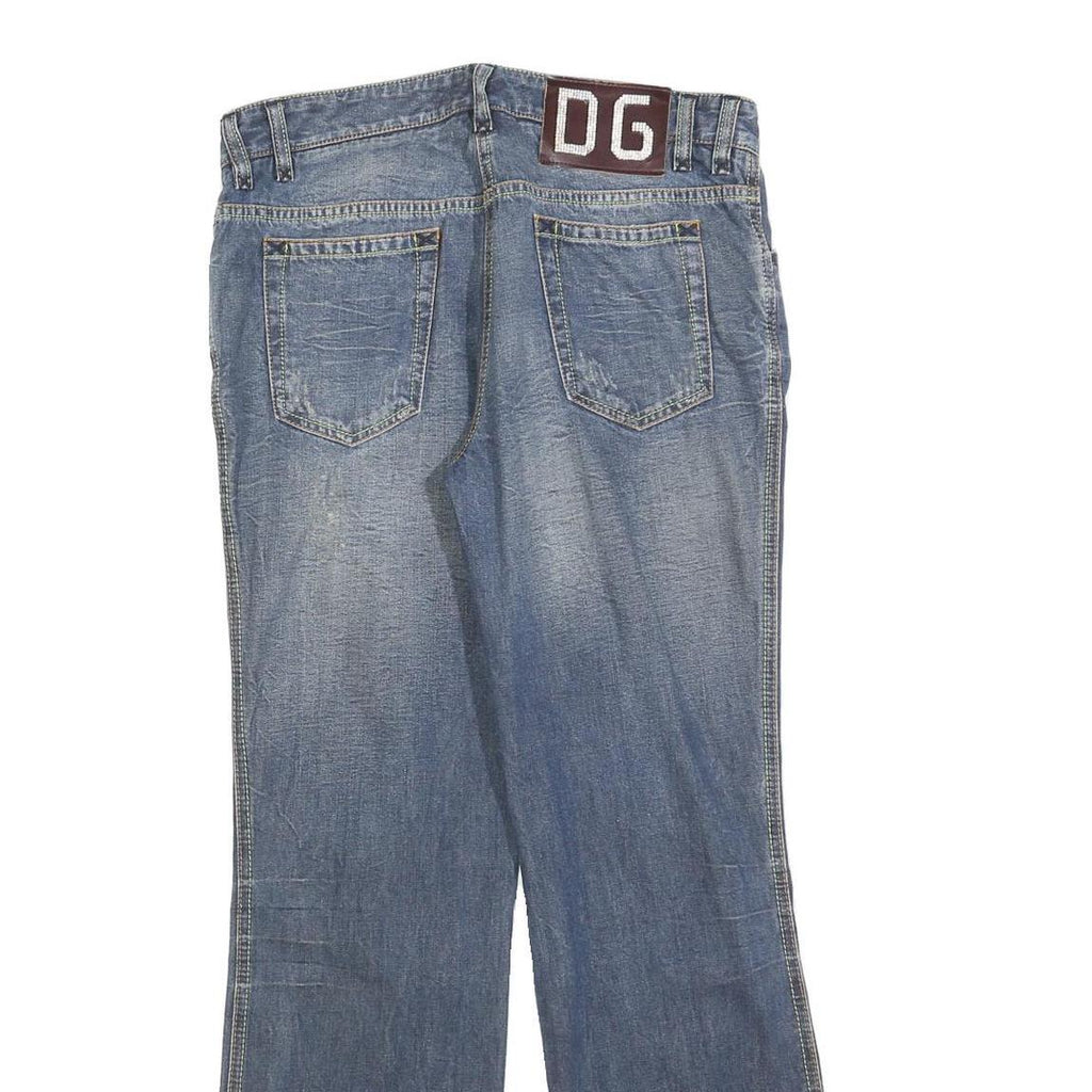 DOLCE & GABBANA Womens Regular Fit Blue Denim Rinse Wash Jeans W32 L30