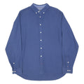 TOMMY HILFIGER Mens Blue Cotton Blend Shirt 2XL Button Down Casual