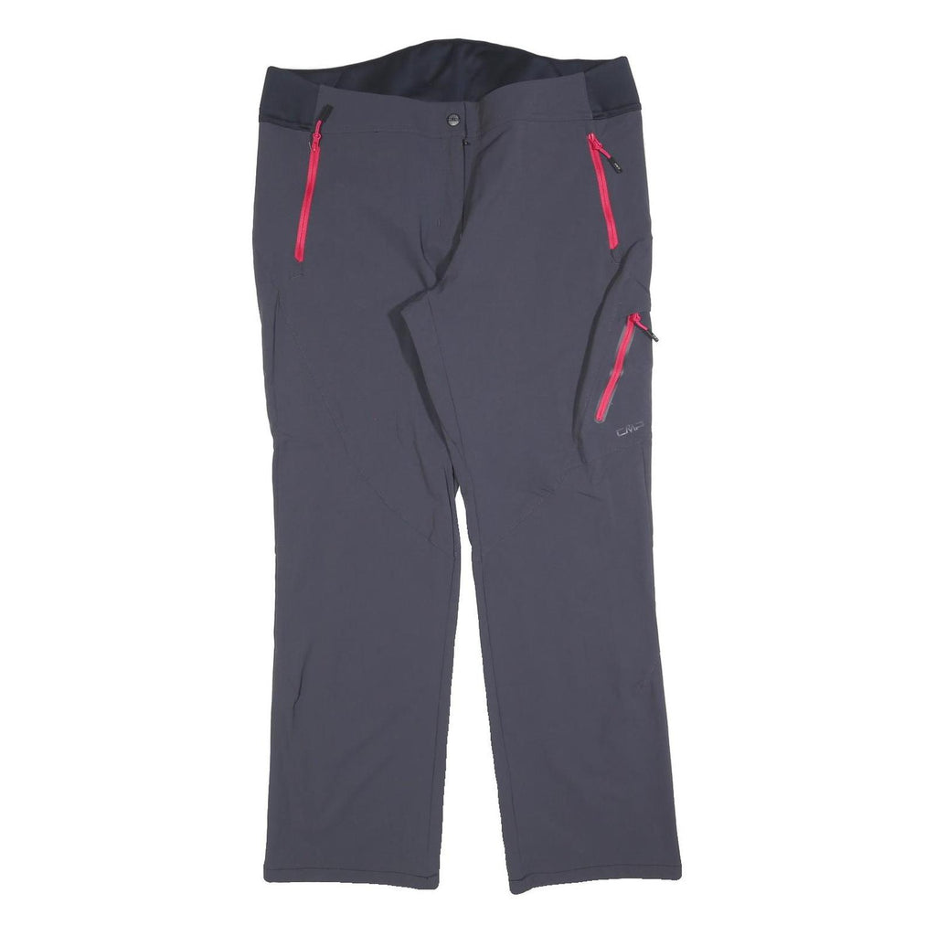 CMP Womens Polyester Blend Grey Zip Regular Fit Straight Trousers W36 L30