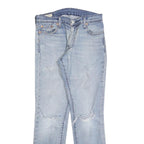 LEVI'S 511 Big E Mens Jeans Blue Slim Skinny Denim Light W32 L30 Distressed