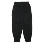 FB SISTER Womens Black Relaxed Cargo Jogger Trousers W26 L26 Cotton Blend