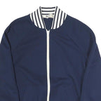 KORET OF CALIFORNIA Mens Navy Blue Jacket S Polyester Blend Classic Zip Casual