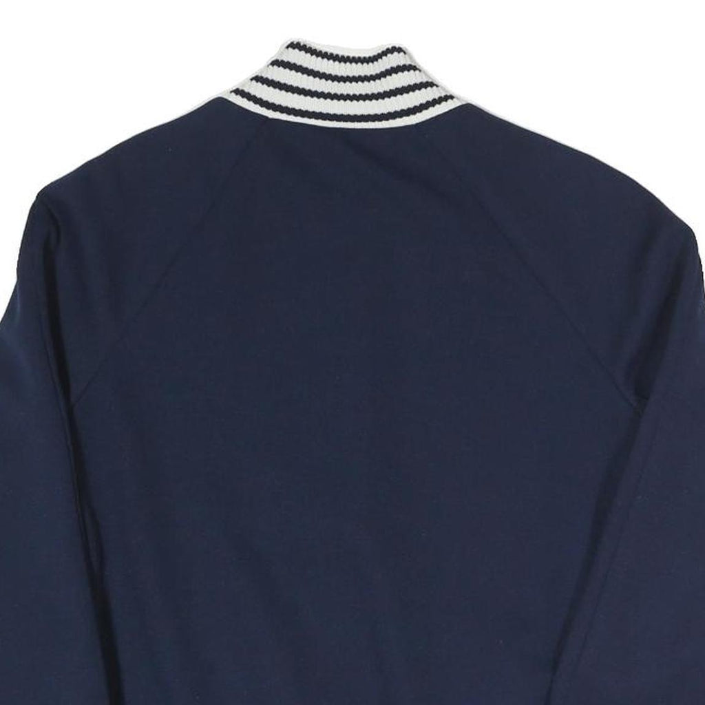 KORET OF CALIFORNIA Mens Navy Blue Jacket S Polyester Blend Classic Zip Casual