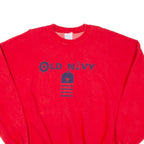 PREMIER SPORTS WEAR Old Navy Mens Sweatshirt Red 90s 2XL