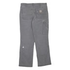 CARHARTT Womens Cotton Blend Grey Regular Straight Trousers W32 L30 Workwear