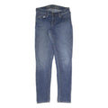 LEVI'S Womens Slim Blue Denim Jeans Cotton Blend Zip W26 L31 Classic Style