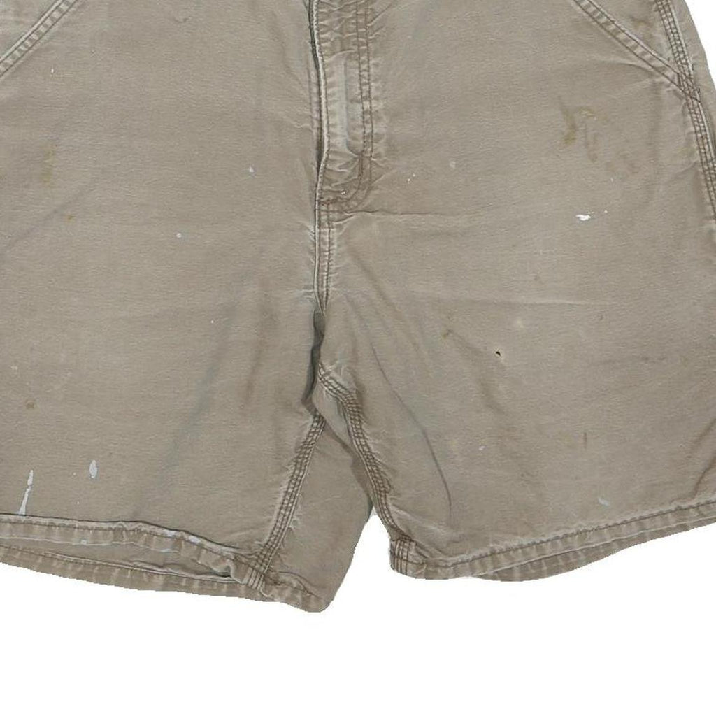 CARHARTT Mens Shorts Beige Casual M W34 Cotton Blend Durable Workwear