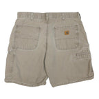 CARHARTT Mens Shorts Beige Casual M W34 Cotton Blend Durable Workwear